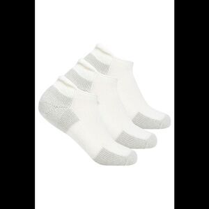 Thorlos Men's 3-Pack Running Rolltop Socks White/Gray
